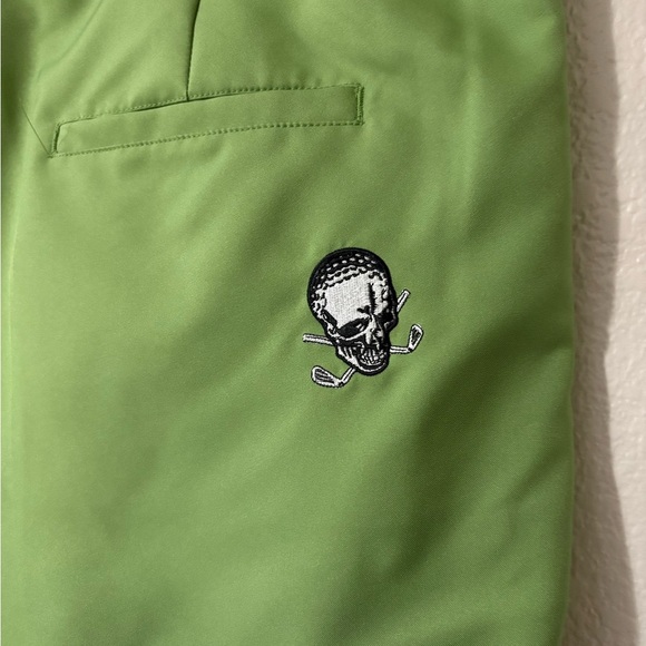Tattoo Golf Green Flat Front Performance Golf Shorts. Size 38 - Picture 4 of 10